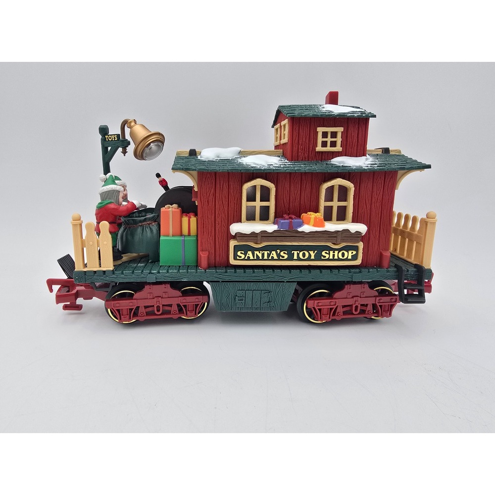 New‎ Bright Holiday Express Animated Train #387 Santa's Toy Shop Car caboose